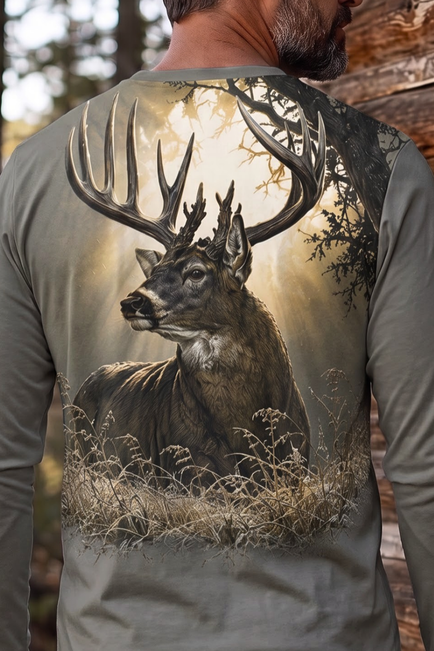 Performance Hunting Long Sleeve - Foggy Ridge Whitetail Monarch - ULS473K image 4