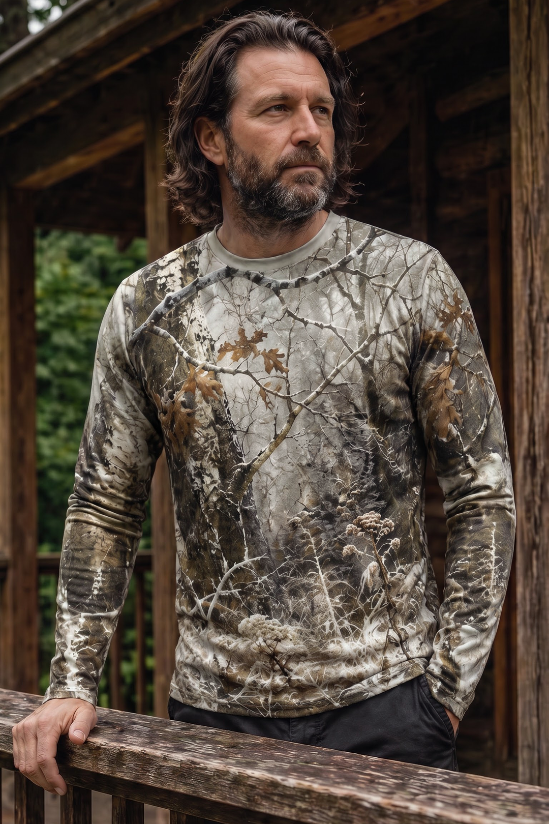 Performance Hunting Long Sleeve - Frost Timber Whitetail Sentinel - ULS474K image 3