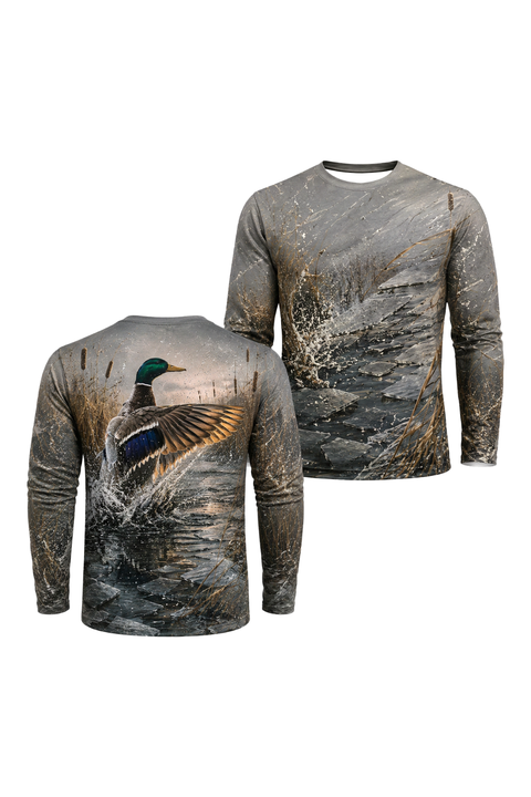 Performance Hunting Long Sleeve - Icy Marsh Mallard Splash - ULS476K