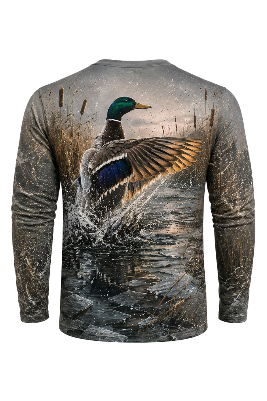 Performance Hunting Long Sleeve - Icy Marsh Mallard Splash - ULS476K image 5