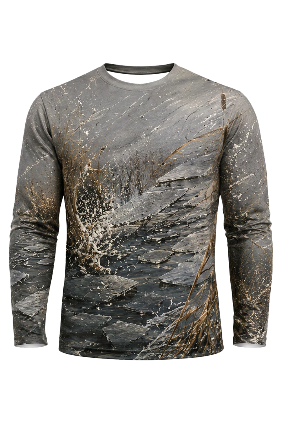 Performance Hunting Long Sleeve - Icy Marsh Mallard Splash - ULS476K image 6
