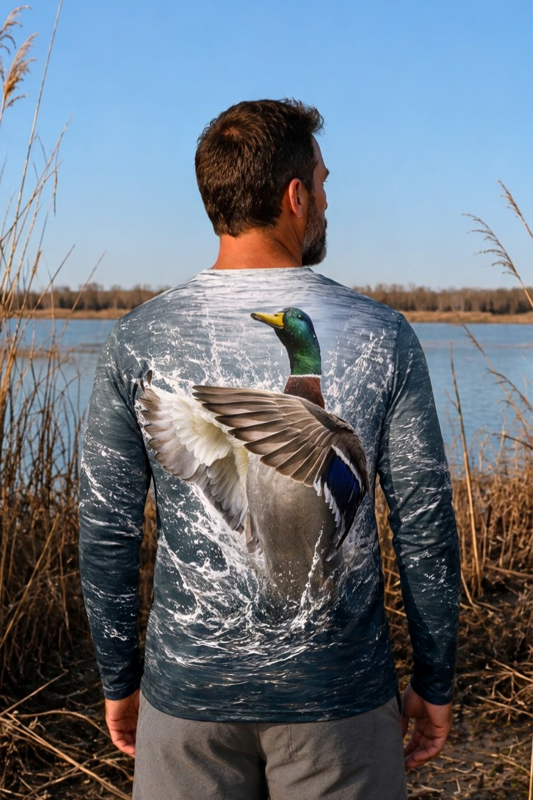 Performance Hunting Long Sleeve - Open Water Mallard Burst - ULS478K image 2