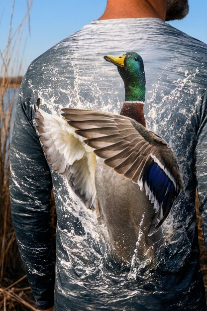 Performance Hunting Long Sleeve - Open Water Mallard Burst - ULS478K image 4