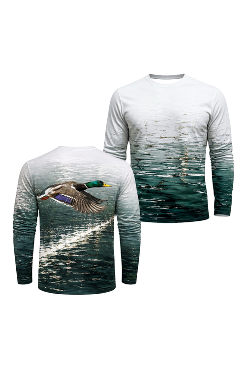 Performance Hunting Long Sleeve - Silver Water Mallard Glide - ULS479K image 1