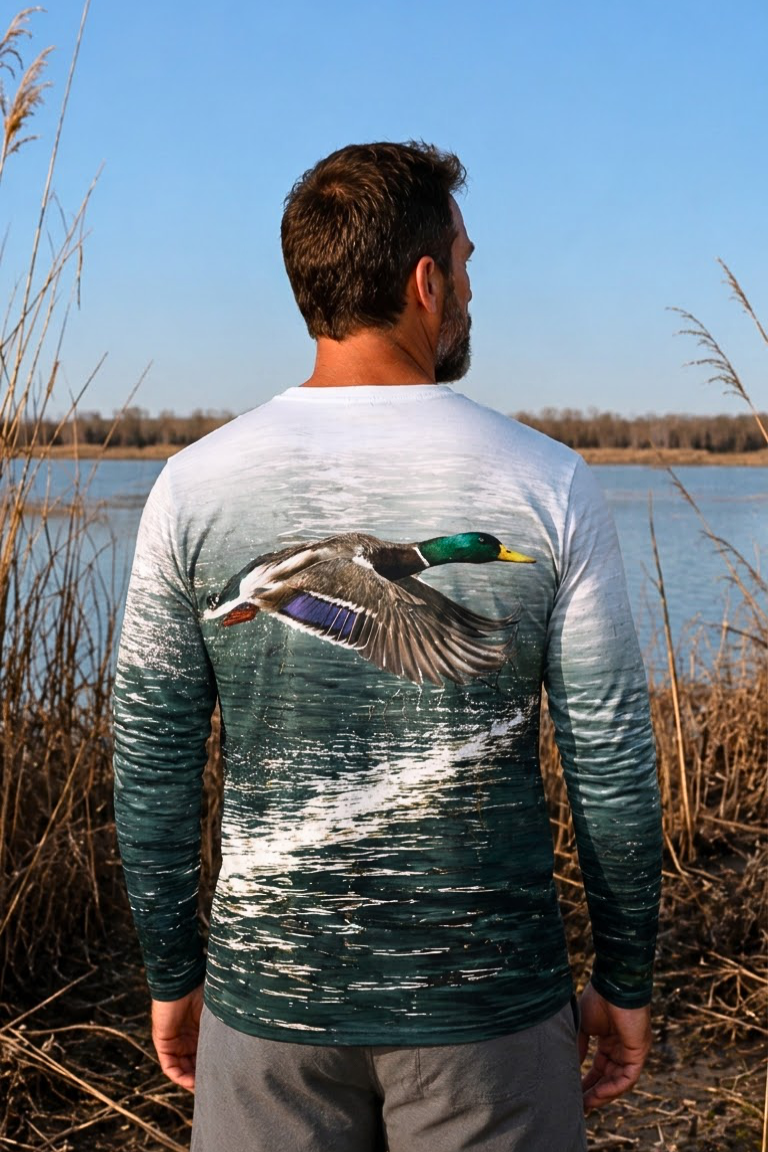 Performance Hunting Long Sleeve - Silver Water Mallard Glide - ULS479K image 2