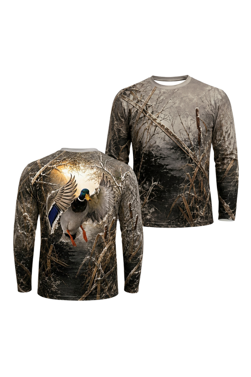 Performance Hunting Long Sleeve - Timber Marsh Mallard Touchdown - ULS480K image 1