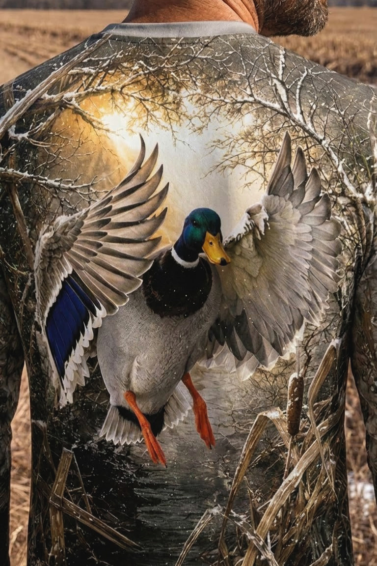 Performance Hunting Long Sleeve - Timber Marsh Mallard Touchdown - ULS480K image 4