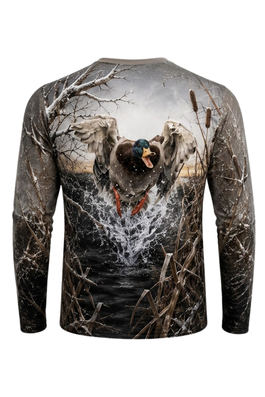 Performance Hunting Long Sleeve - Frost Marsh Mallard Rush - ULS481K image 5
