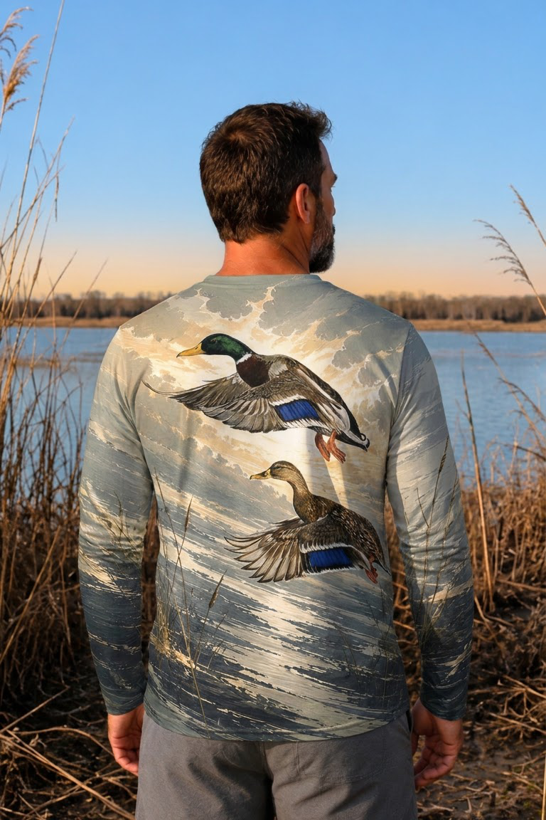 Performance Hunting Long Sleeve - Dawn Horizon Mallard Pair - ULS482K image 2
