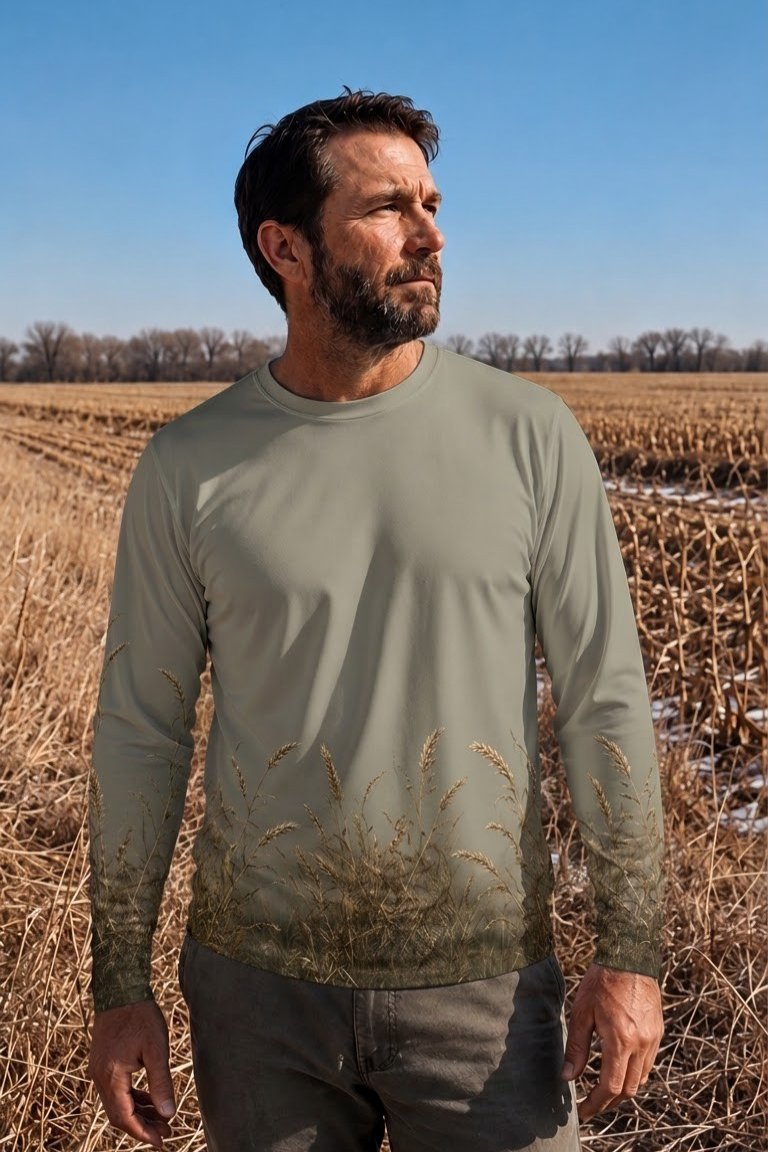 Performance Hunting Long Sleeve - Golden Field Quail Burst - ULS483K image 3