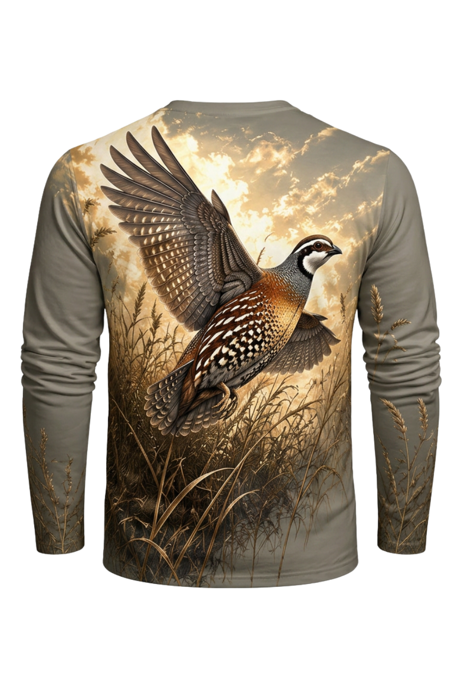Performance Hunting Long Sleeve - Golden Field Quail Burst - ULS483K image 5