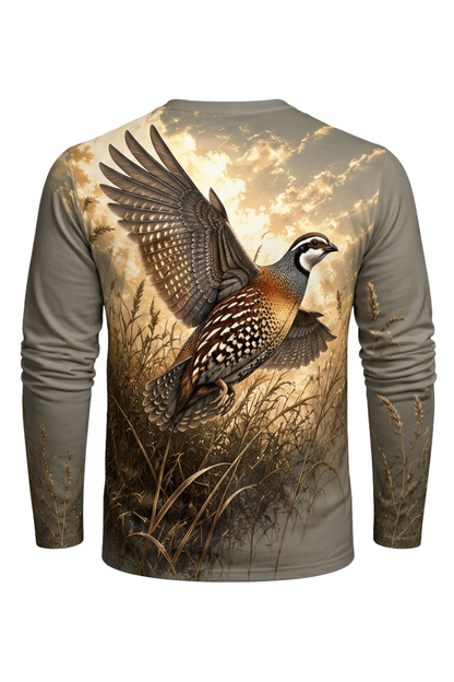 Performance Hunting Long Sleeve - Golden Field Quail Burst - ULS483K image 5