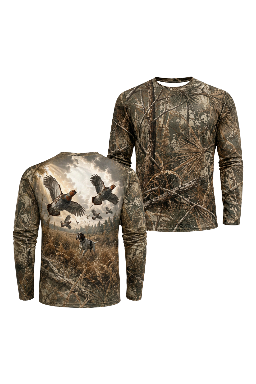 Performance Hunting Long Sleeve - Pine Covert Quail Hunt - ULS484K image 1