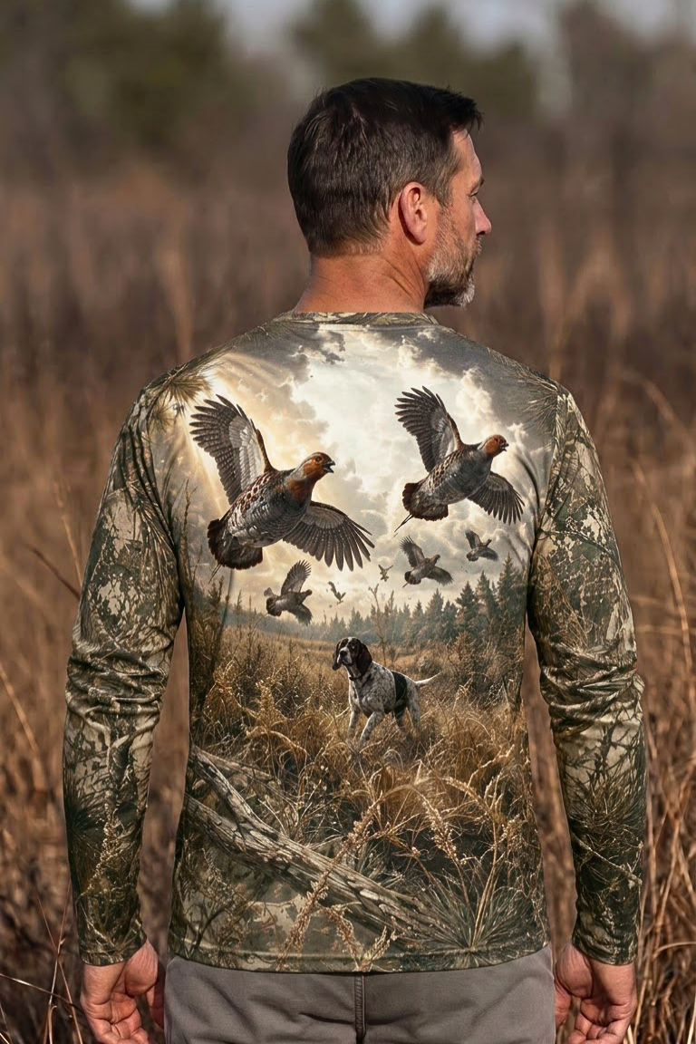 Performance Hunting Long Sleeve - Pine Covert Quail Hunt - ULS484K image 2