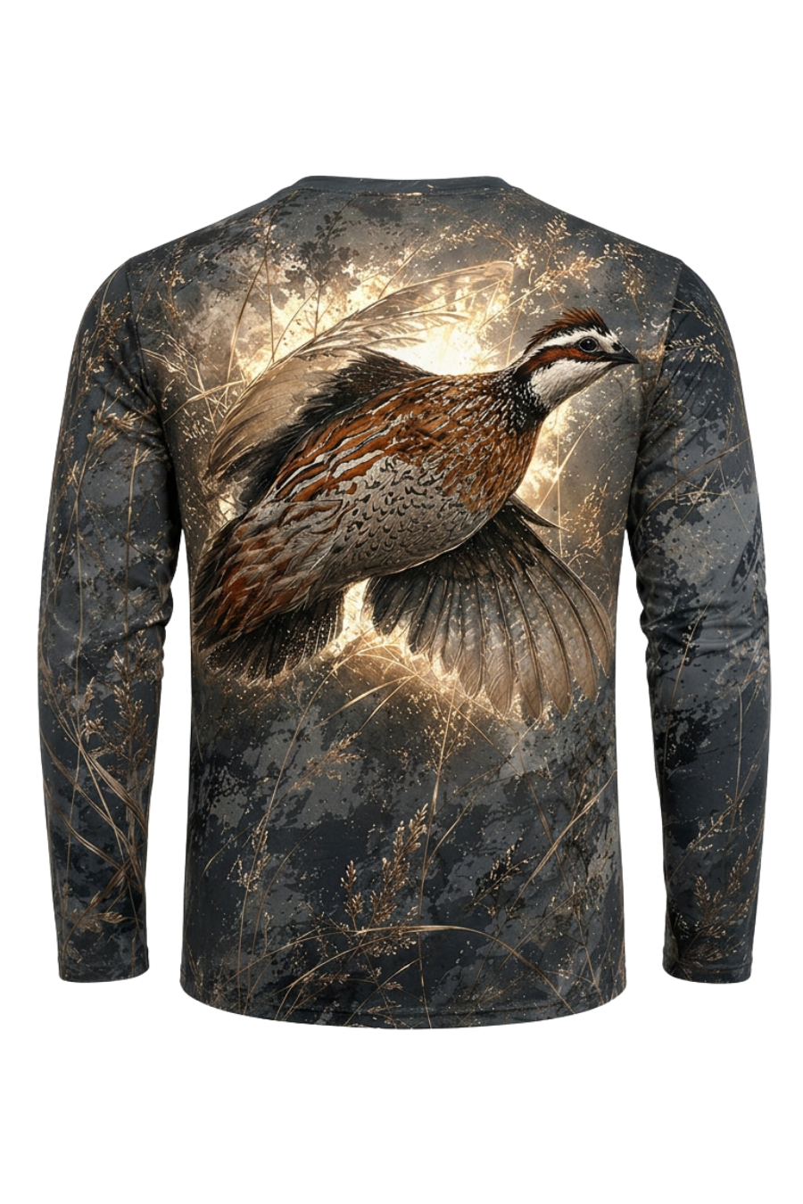 Performance Hunting Long Sleeve - Charcoal Brush Quail Ascent - ULS485K image 5