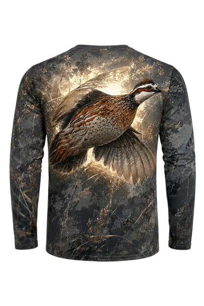 Performance Hunting Long Sleeve - Charcoal Brush Quail Ascent - ULS485K image 5