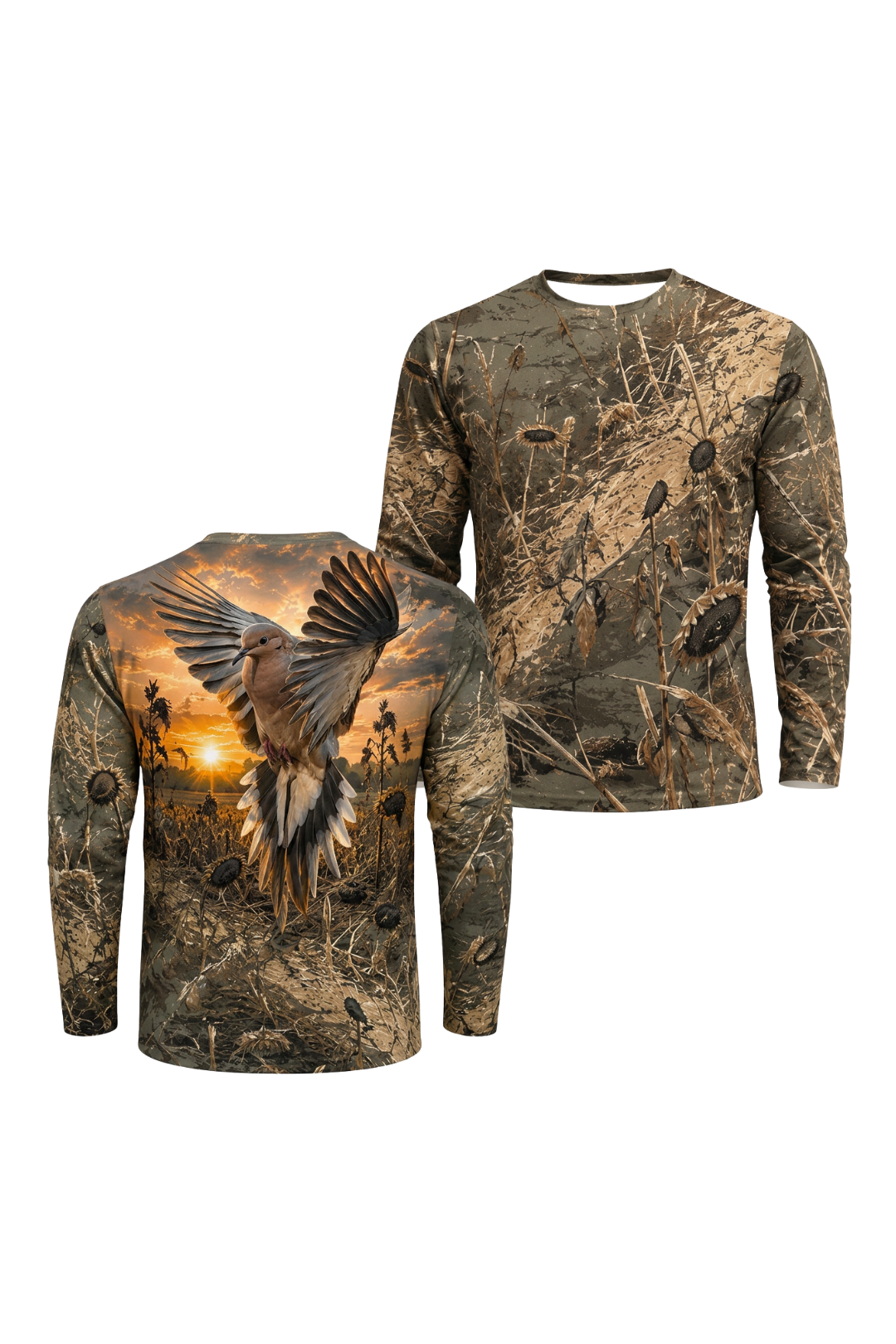 Performance Hunting Long Sleeve - Sunflower Harvest Dove Flight - ULS486K image 1