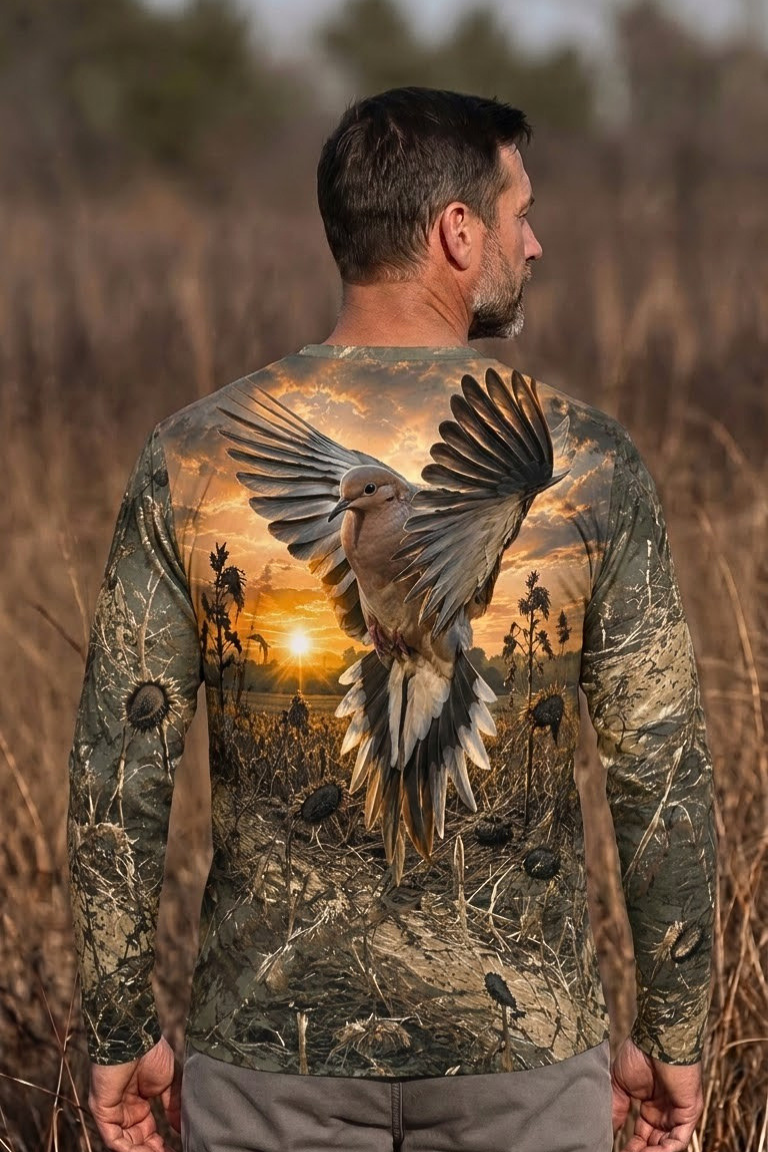 Performance Hunting Long Sleeve - Sunflower Harvest Dove Flight - ULS486K image 2