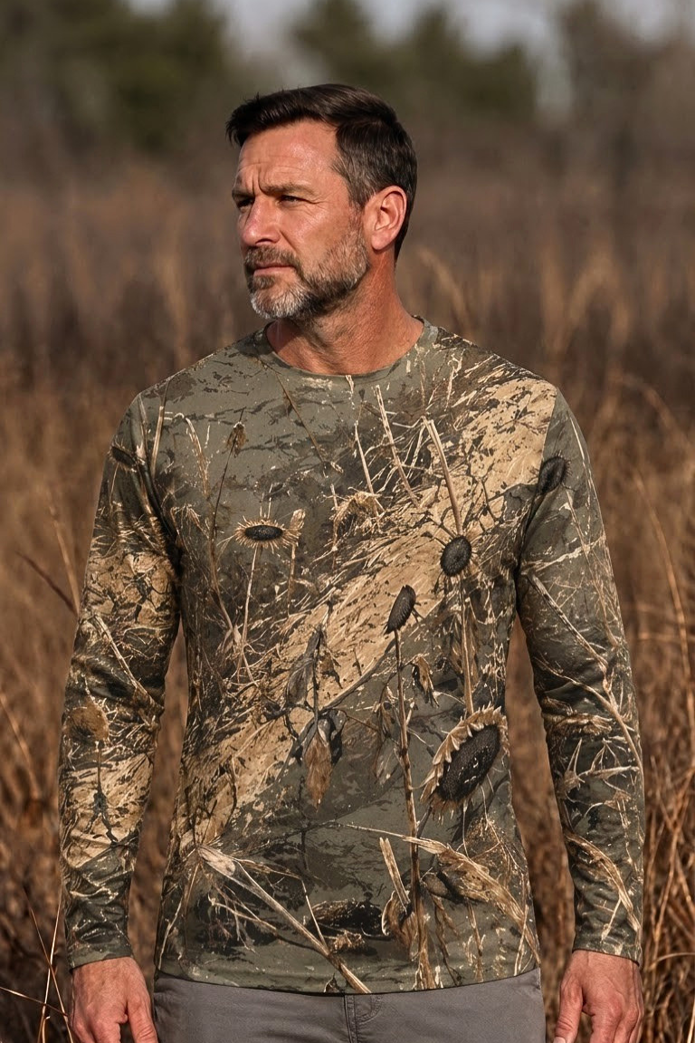 Performance Hunting Long Sleeve - Sunflower Harvest Dove Flight - ULS486K image 3