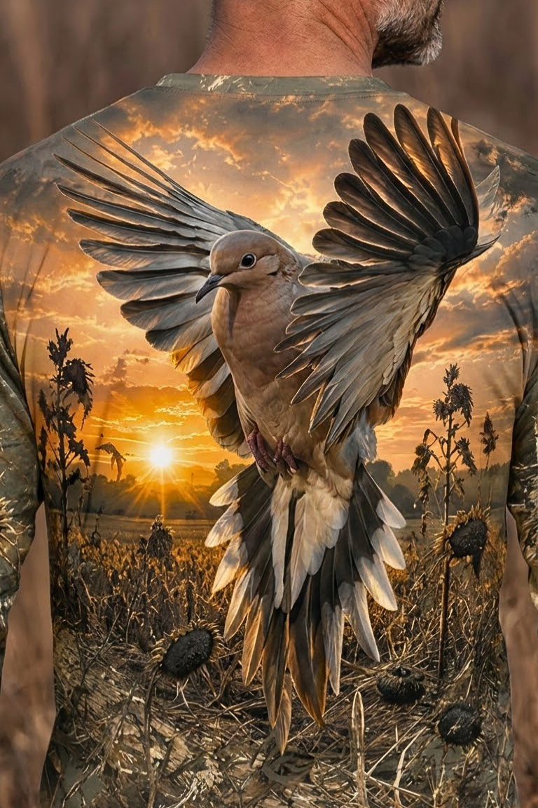 Performance Hunting Long Sleeve - Sunflower Harvest Dove Flight - ULS486K image 4