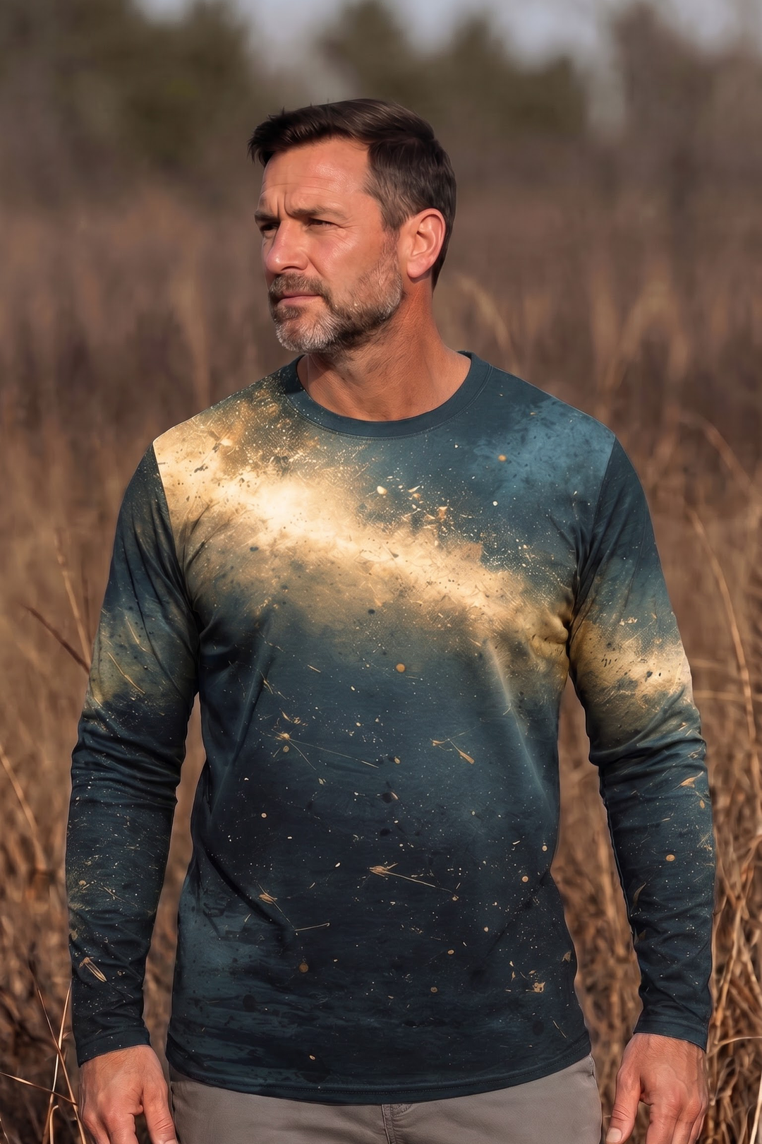 Performance Hunting Long Sleeve - Cosmic Amber Dove Flock - ULS488K image 3