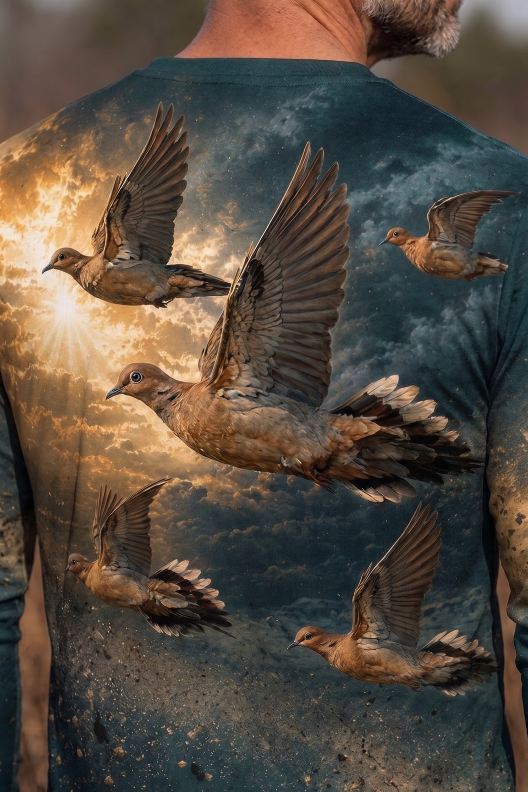 Performance Hunting Long Sleeve - Cosmic Amber Dove Flock - ULS488K image 4