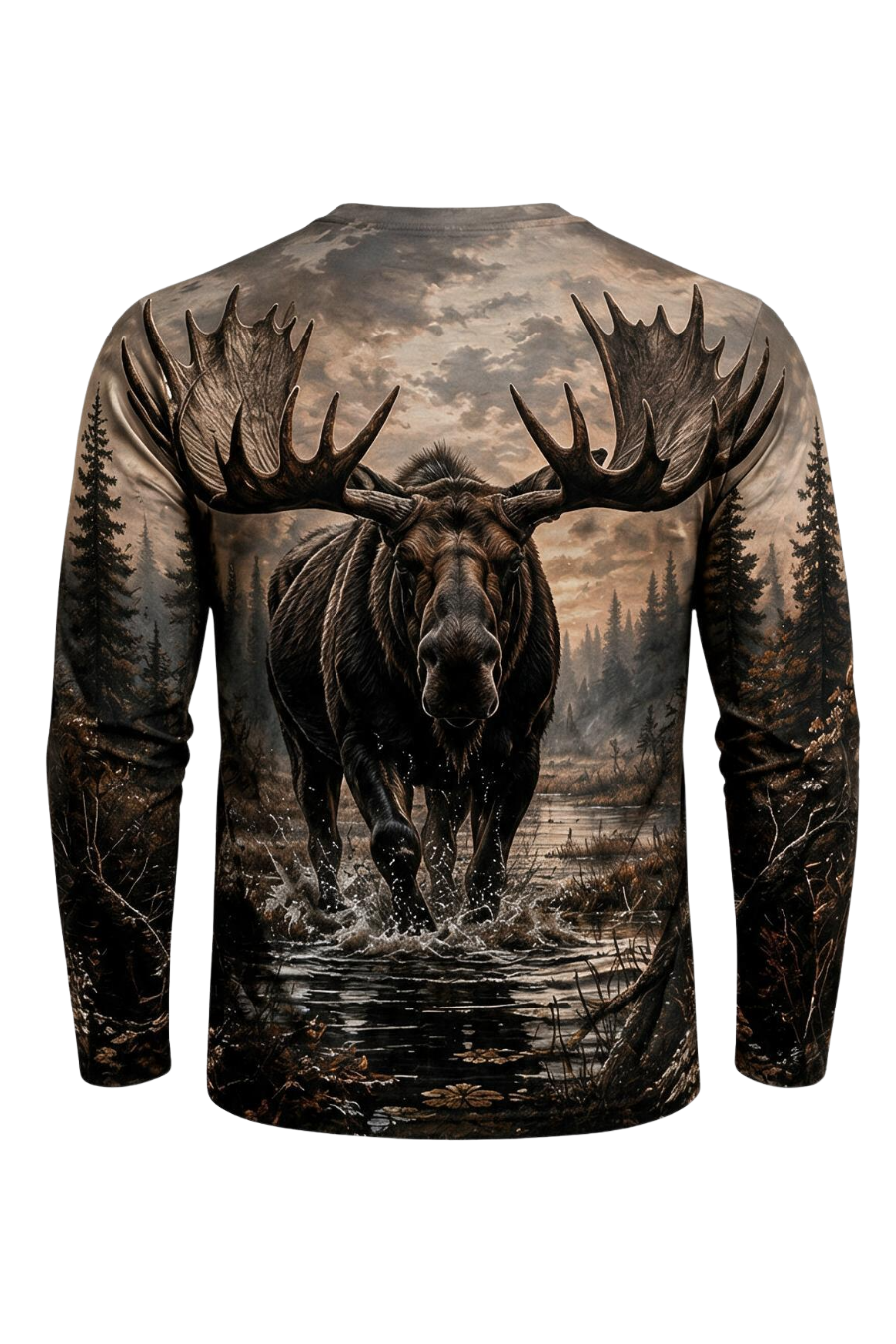 Performance Hunting Long Sleeve - Twilight Marsh Moose Charge - ULS490K image 5