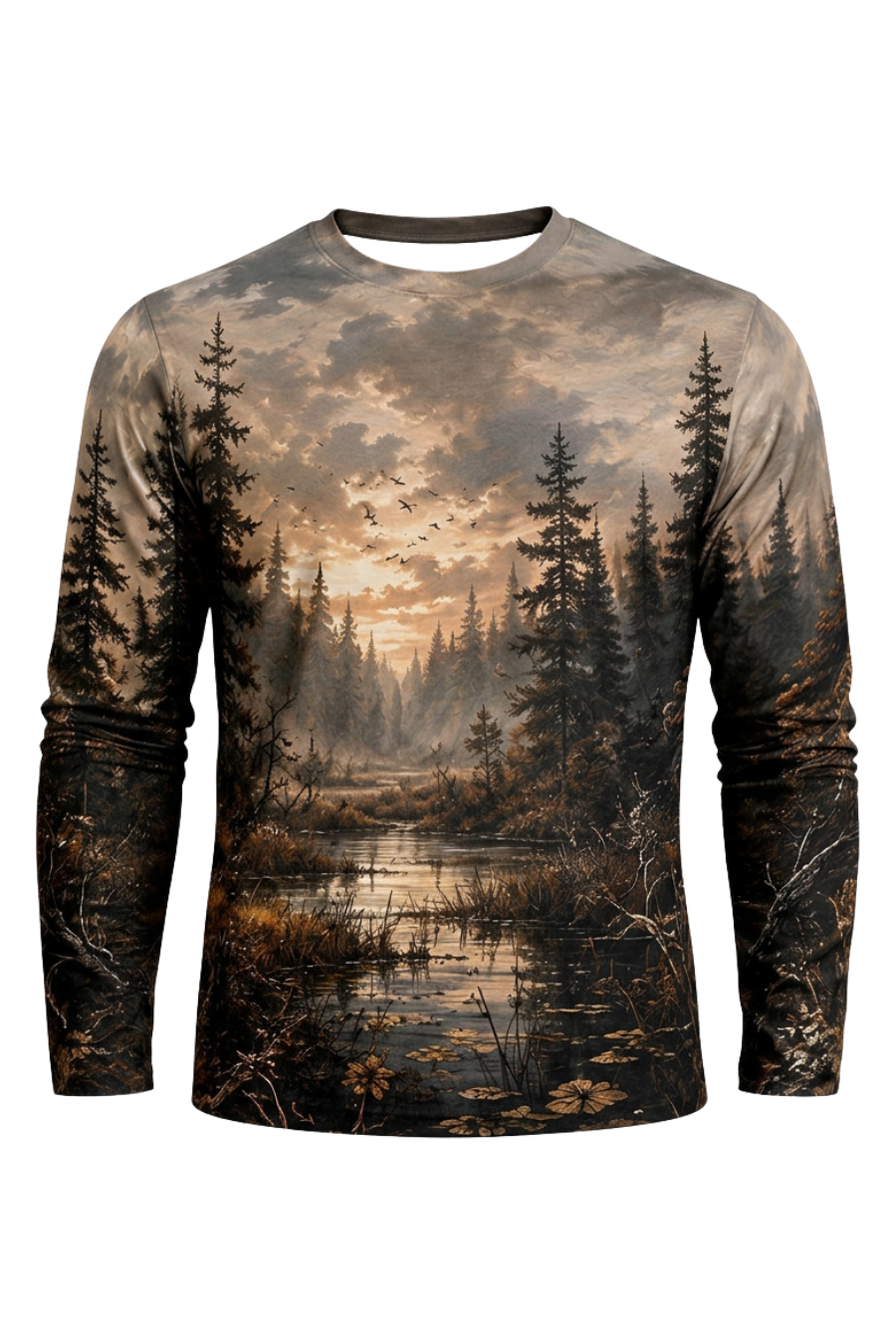 Performance Hunting Long Sleeve - Twilight Marsh Moose Charge - ULS490K image 6