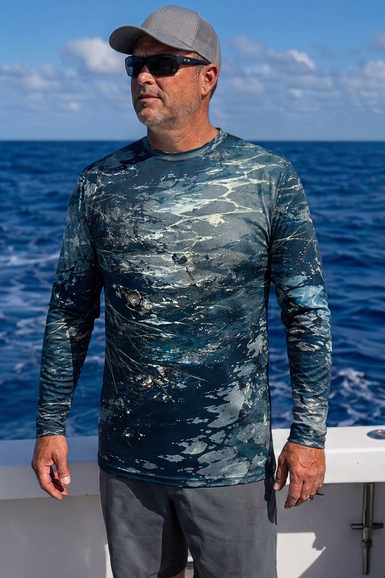 Performance Fishing Long Sleeve - Twilight Marsh Tailing Redfish - ULS491K image 3