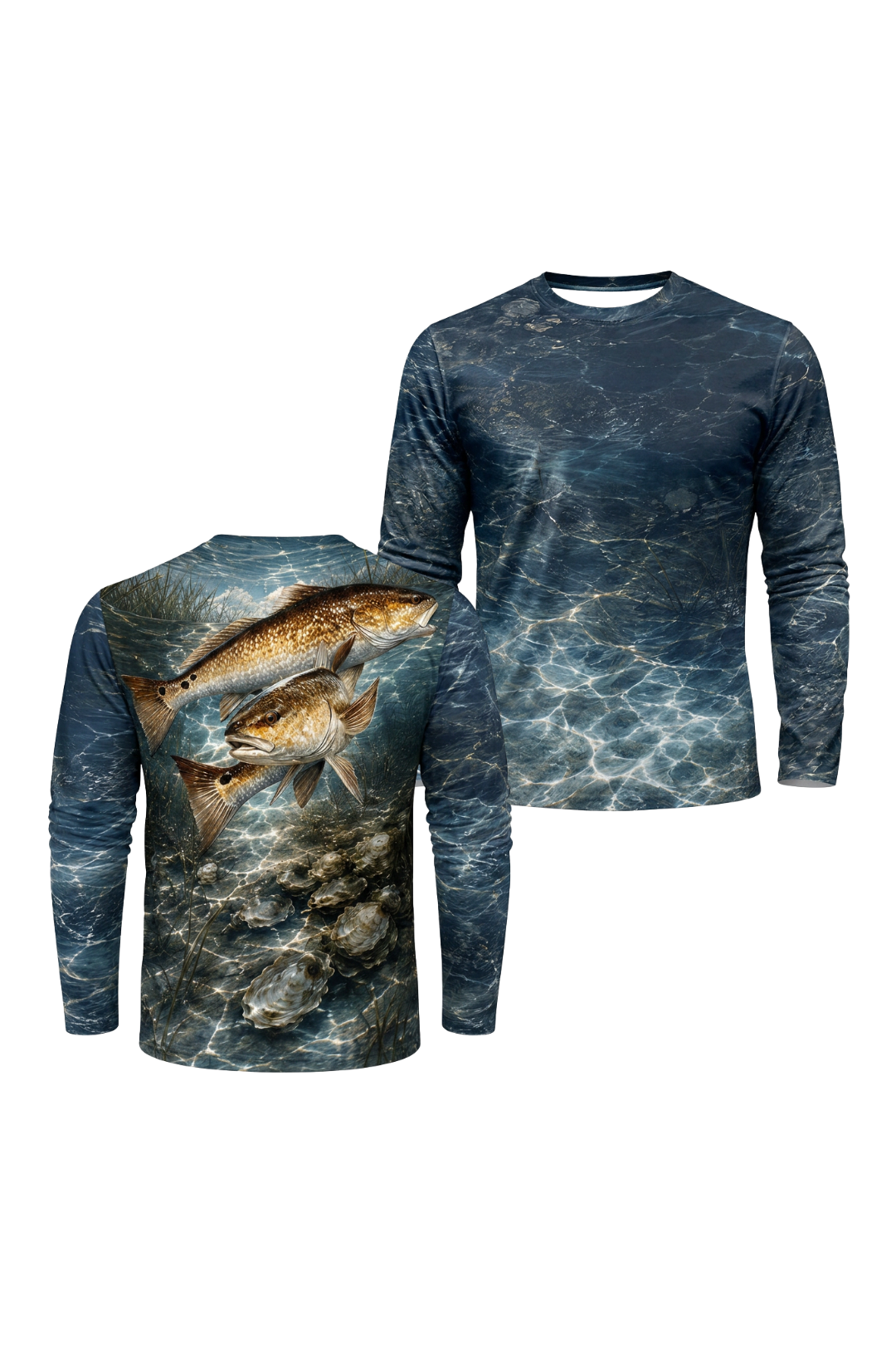 Performance Fishing Long Sleeve - Oyster Reef Redfish Duo - ULS493K image 1
