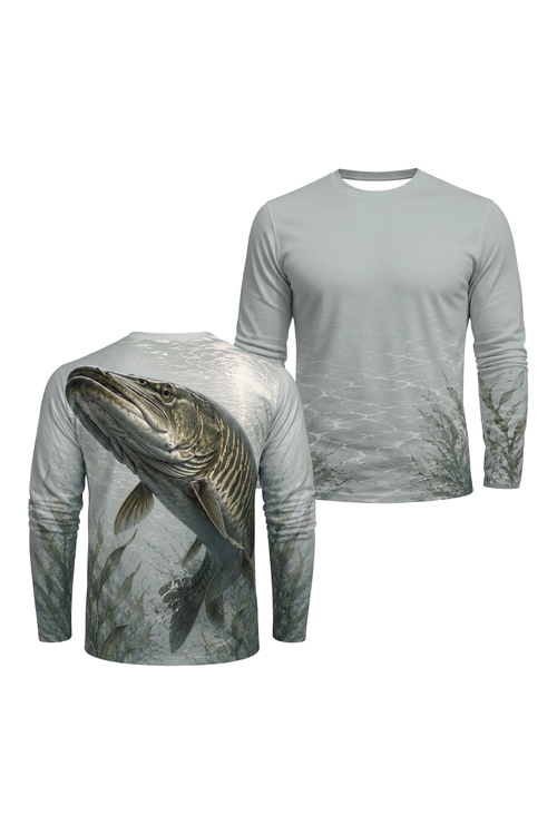 Performance Fishing Long Sleeve - Clear Weedbed Musky Ambush - ULS495K image 1