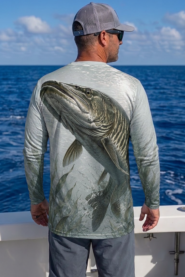 Performance Fishing Long Sleeve - Clear Weedbed Musky Ambush - ULS495K image 2