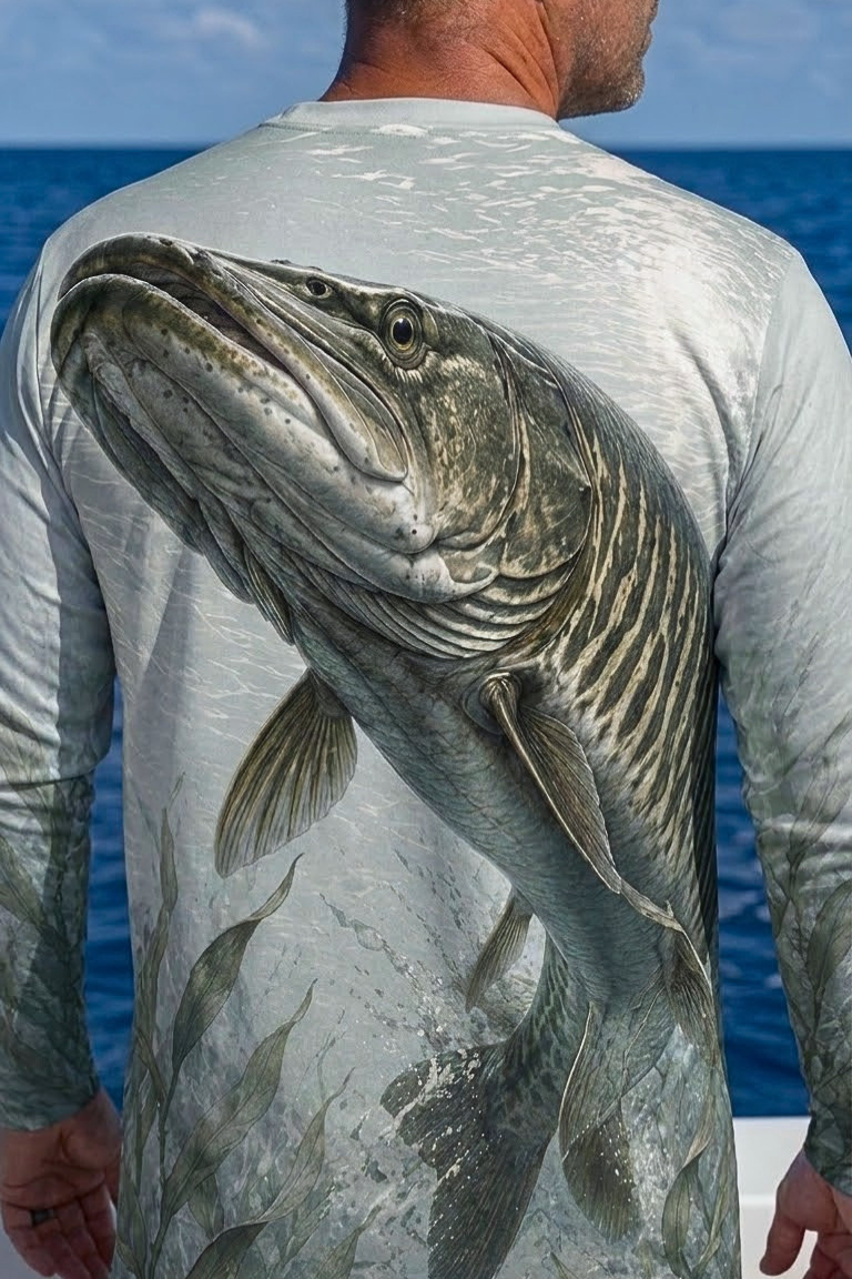 Performance Fishing Long Sleeve - Clear Weedbed Musky Ambush - ULS495K image 4