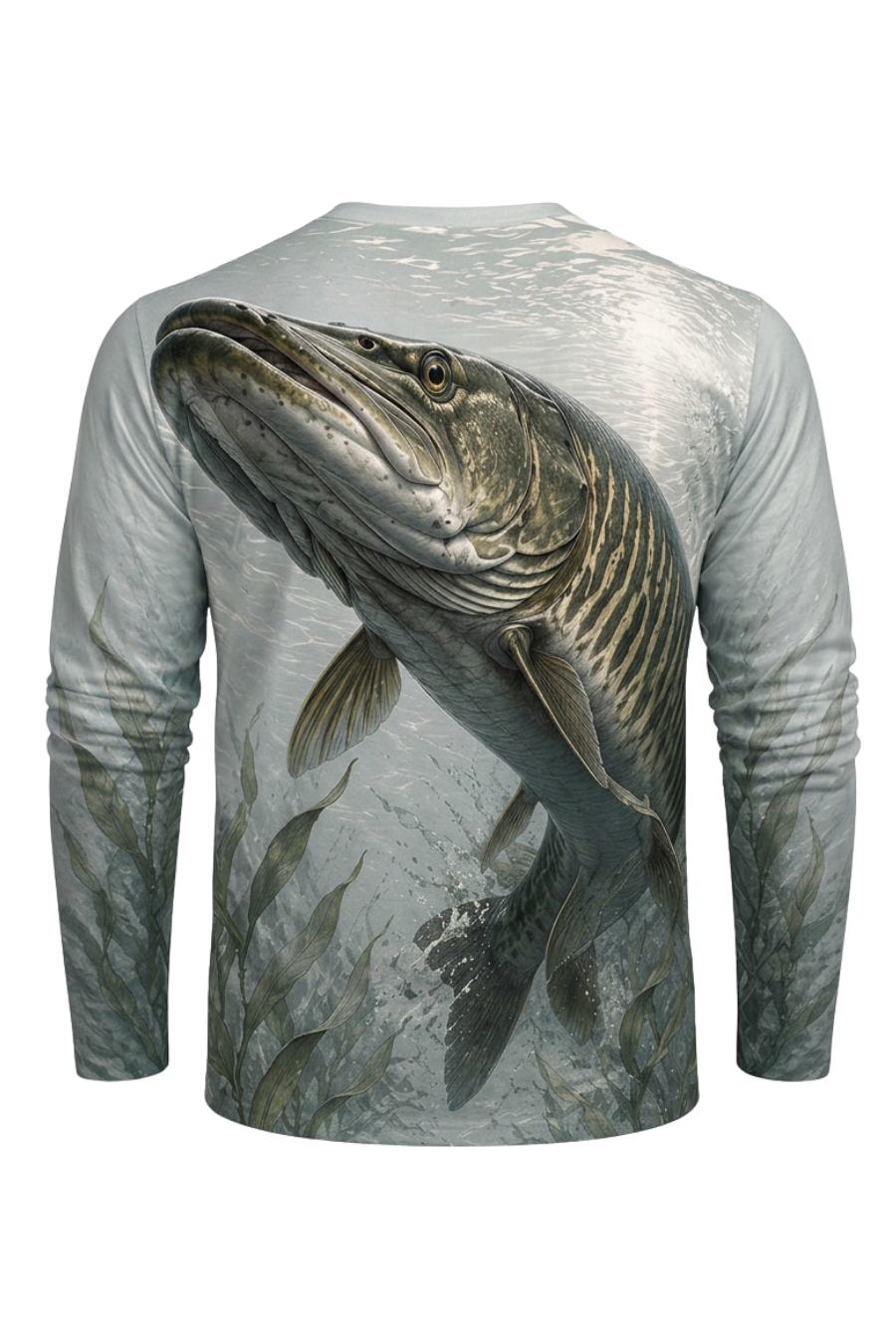 Performance Fishing Long Sleeve - Clear Weedbed Musky Ambush - ULS495K image 5