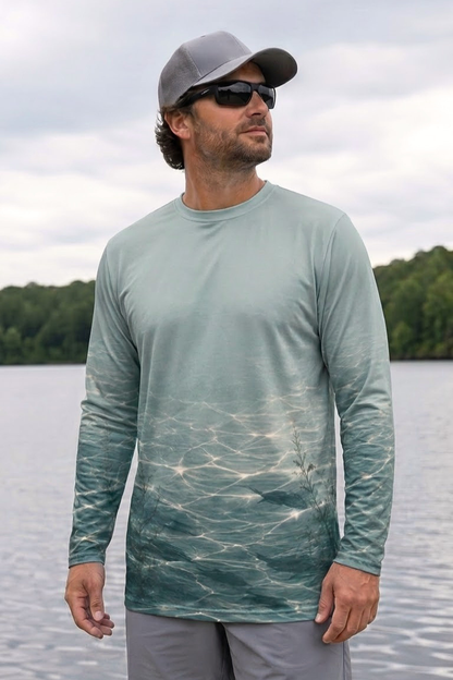 Performance Fishing Long Sleeve - Crystal Water Musky Mallard Breach - ULS496K image 3