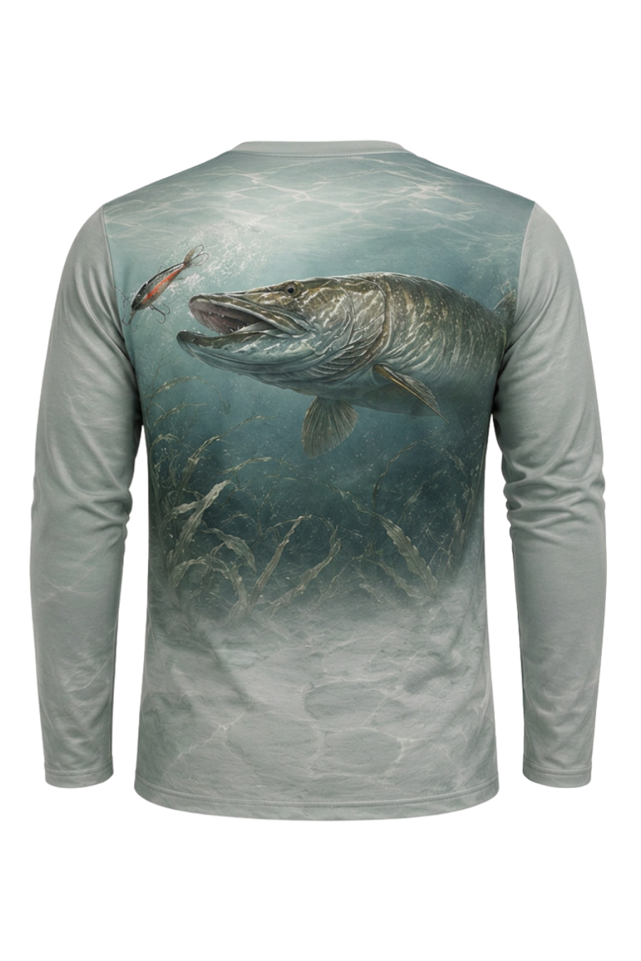Performance Fishing Long Sleeve - Clear Water Musky Lure Strike - ULS497K image 5