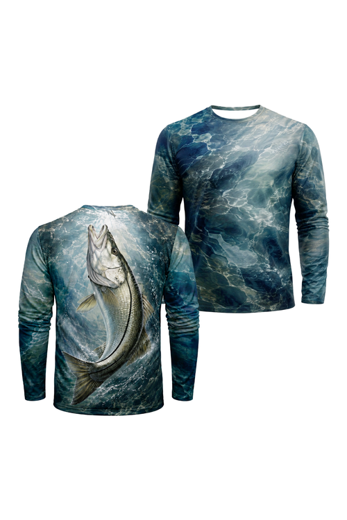 Performance Fishing Long Sleeve - Ocean Current Snook Breach - ULS498K image 1