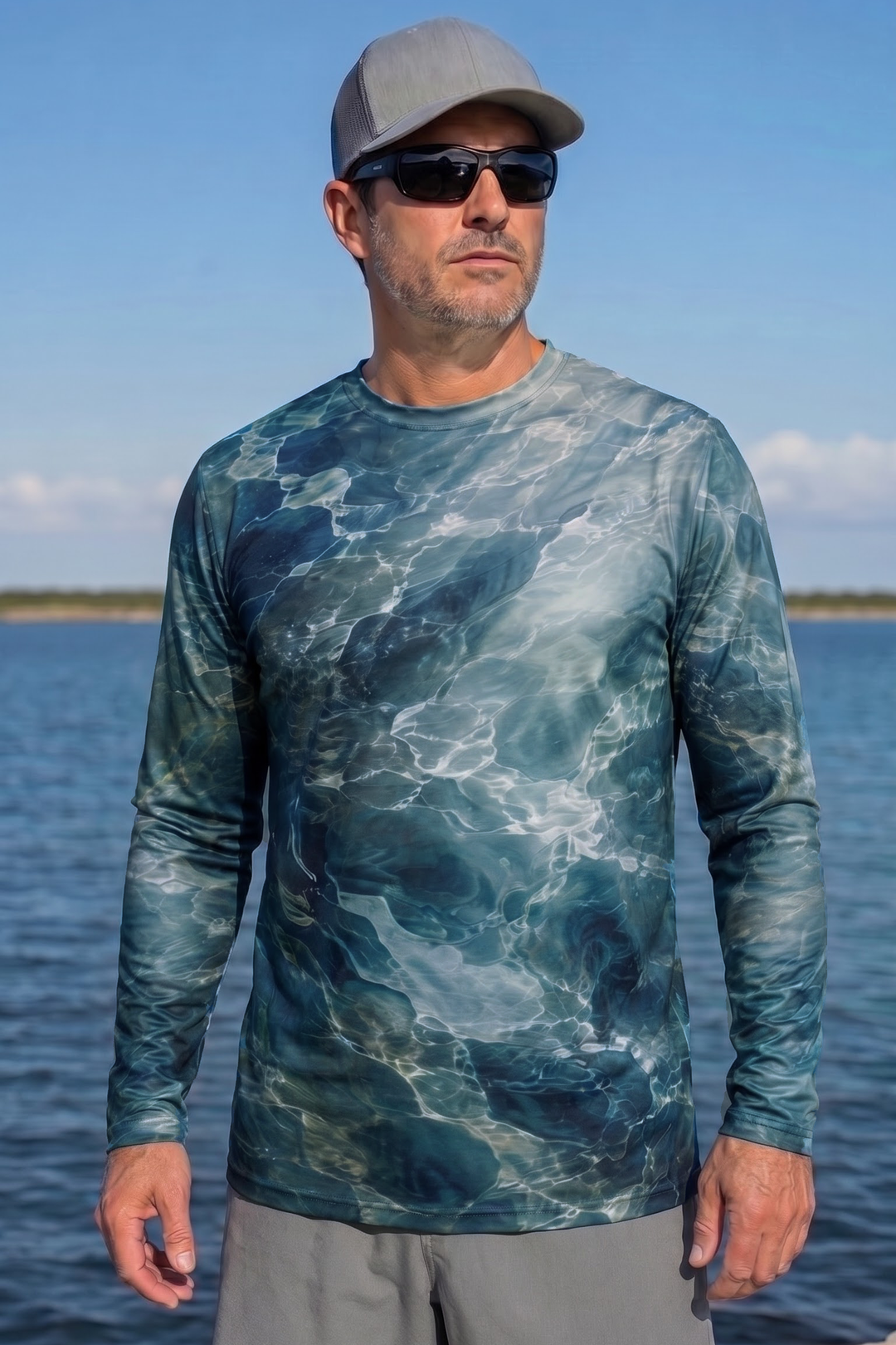 Performance Fishing Long Sleeve - Ocean Current Snook Breach - ULS498K image 3