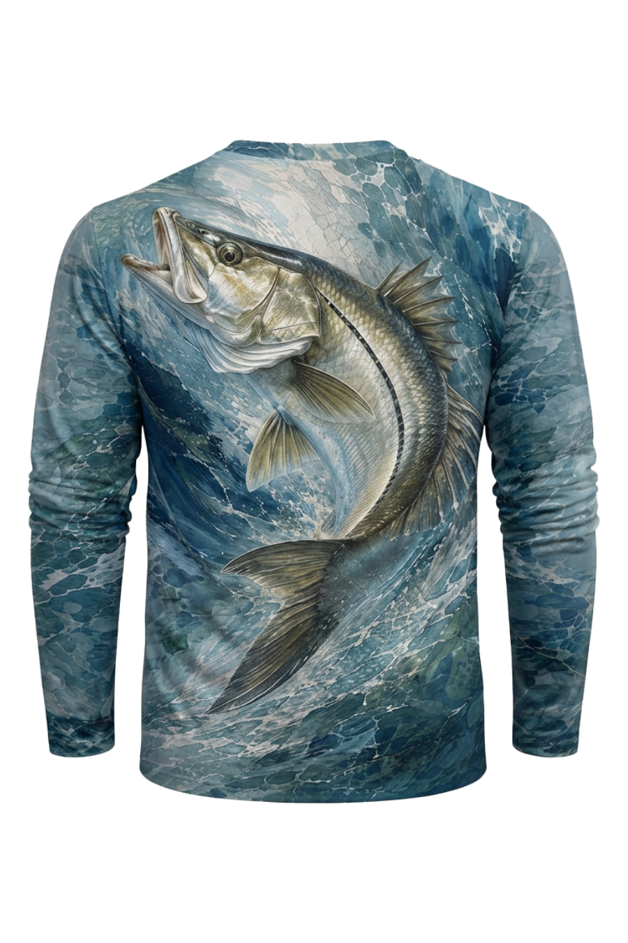Performance Fishing Long Sleeve - Turbulent Blue Snook Surge - ULS499K image 5