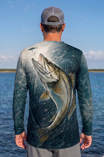 Performance Fishing Long Sleeve - Midnight Current Snook Lure - ULS500K image 2