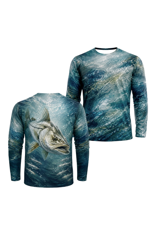 Performance Fishing Long Sleeve - Ocean Tide Snook Pursuit - ULS501K image 1