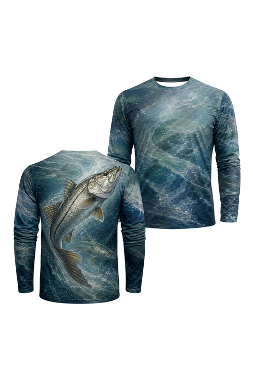 Performance Fishing Long Sleeve - Tidal Blue Snook Trio - ULS502K image 1