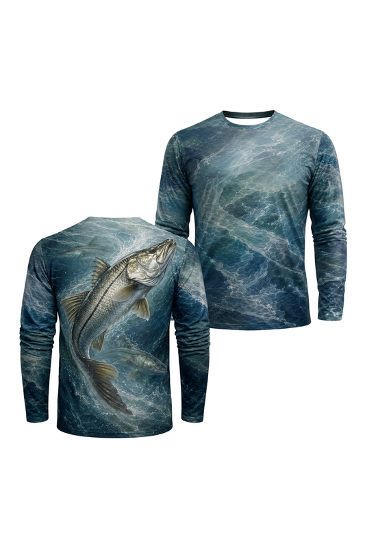 Performance Fishing Long Sleeve - Tidal Blue Snook Trio - ULS502K image 1