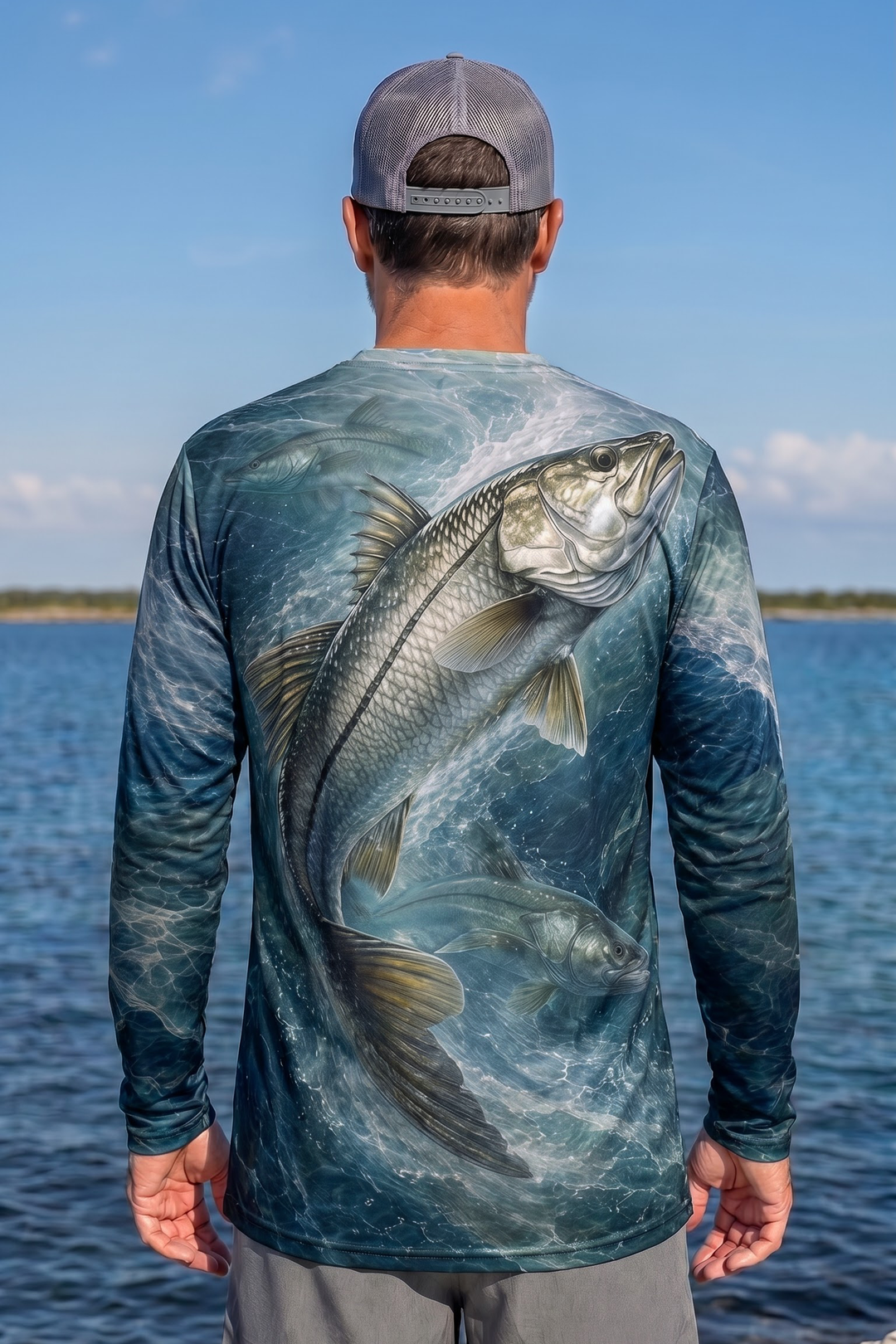 Performance Fishing Long Sleeve - Tidal Blue Snook Trio - ULS502K image 2
