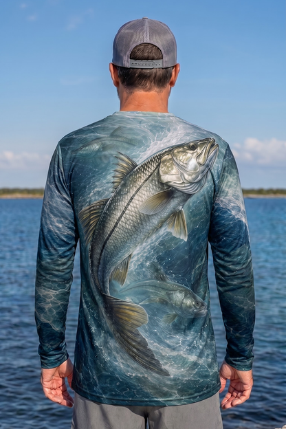 Performance Fishing Long Sleeve - Tidal Blue Snook Trio - ULS502K image 2