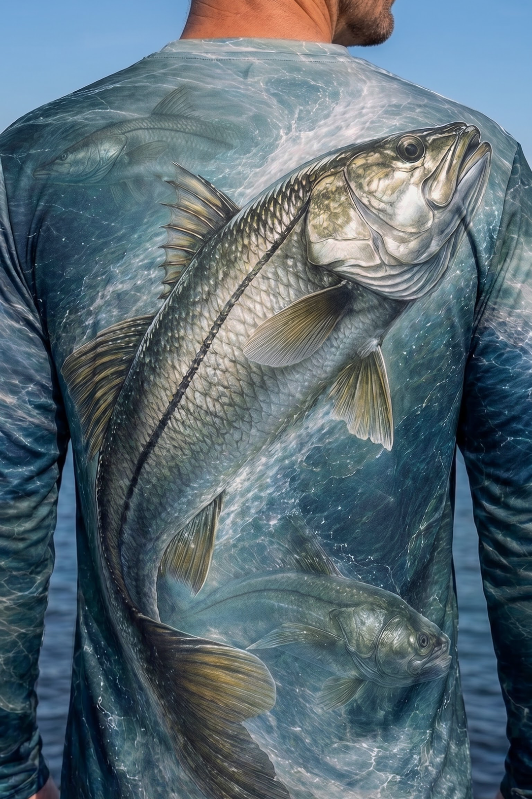 Performance Fishing Long Sleeve - Tidal Blue Snook Trio - ULS502K image 4