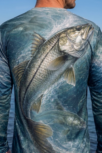 Performance Fishing Long Sleeve - Tidal Blue Snook Trio - ULS502K image 4