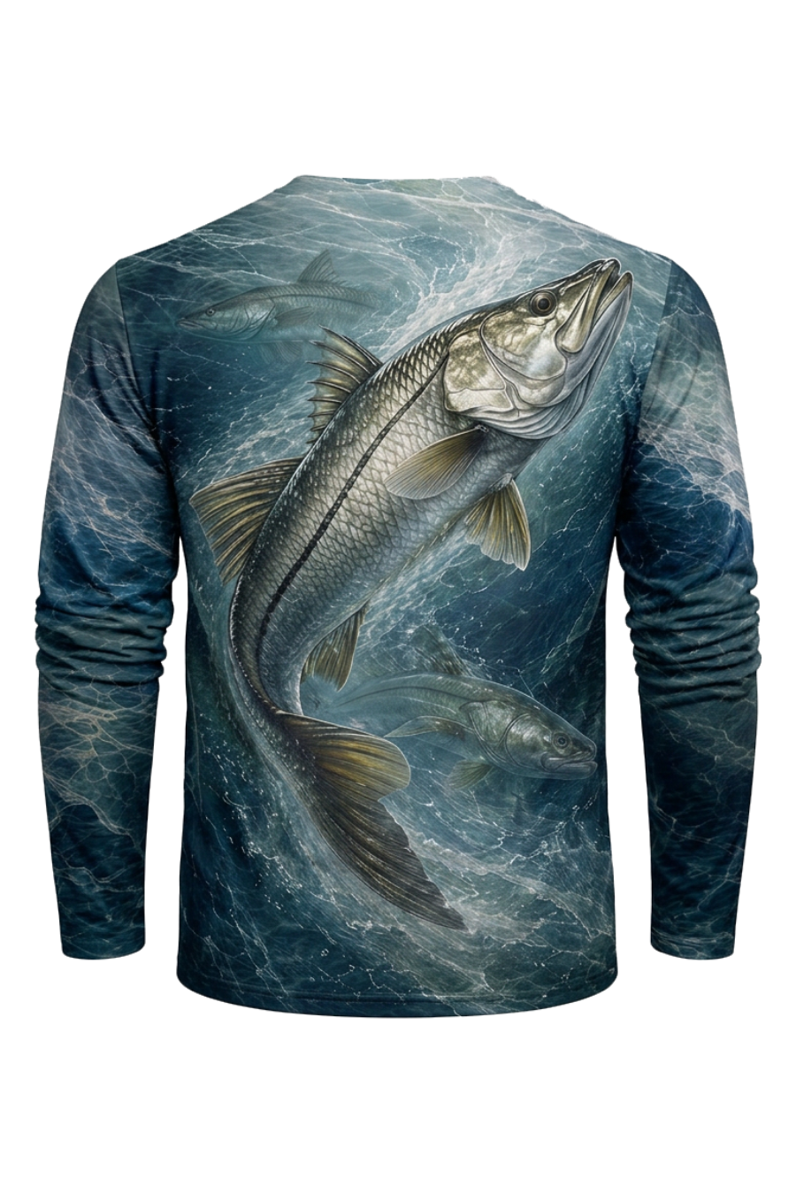 Performance Fishing Long Sleeve - Tidal Blue Snook Trio - ULS502K image 5