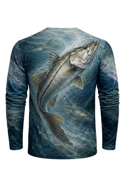 Performance Fishing Long Sleeve - Tidal Blue Snook Trio - ULS502K image 5
