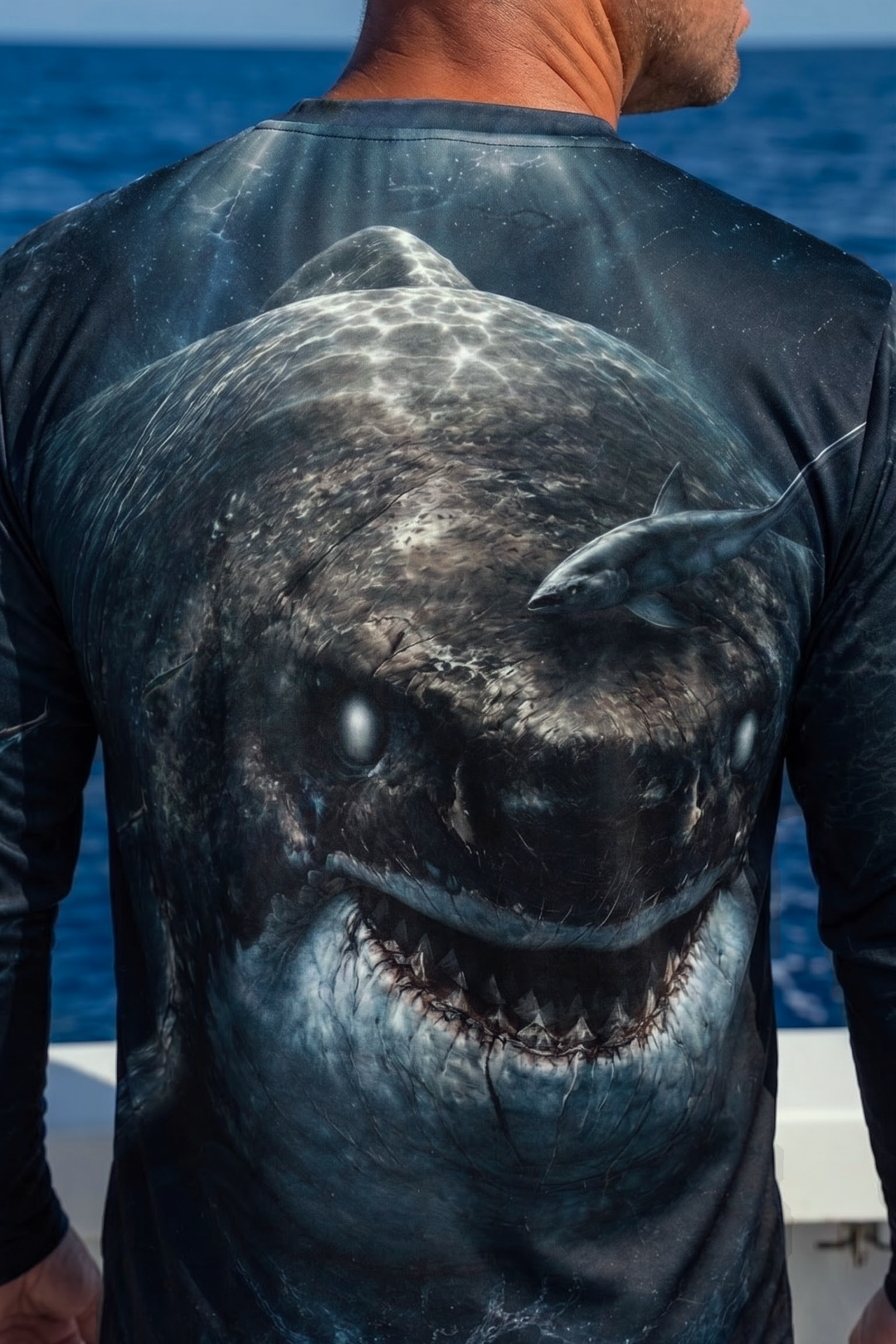 Performance Fishing Long Sleeve - Abyssal Megalodon Rise - ULS504K image 4